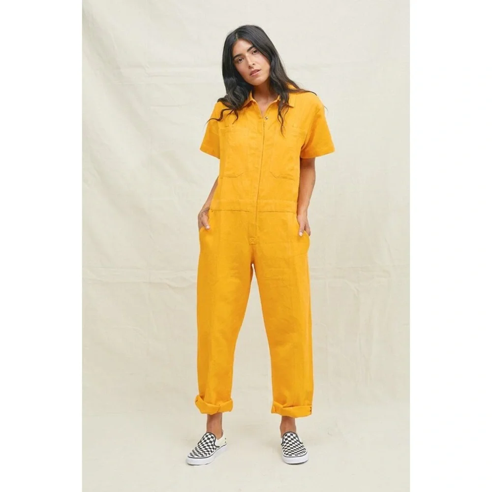 COPY - Back Beat Co. short sleeve boiler jumpsuit - Picture 2 of 8